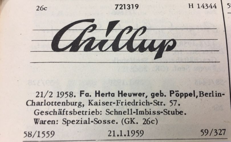 Chillup Patent Herta Heuwer Berlin 1959